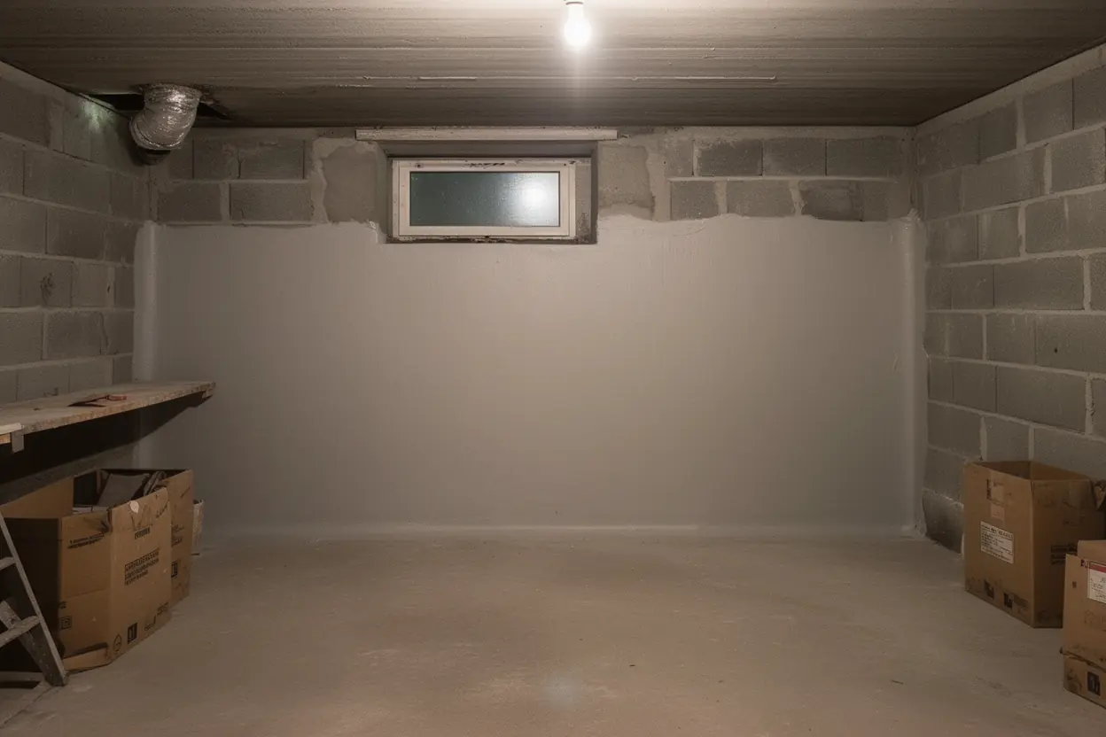 Cave asséchée après traitement à Cugnaux