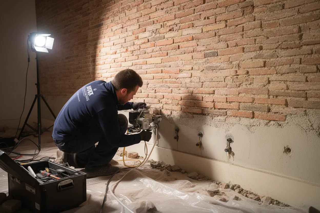 Injection de résine contre les remontées capillaires à Toulouse